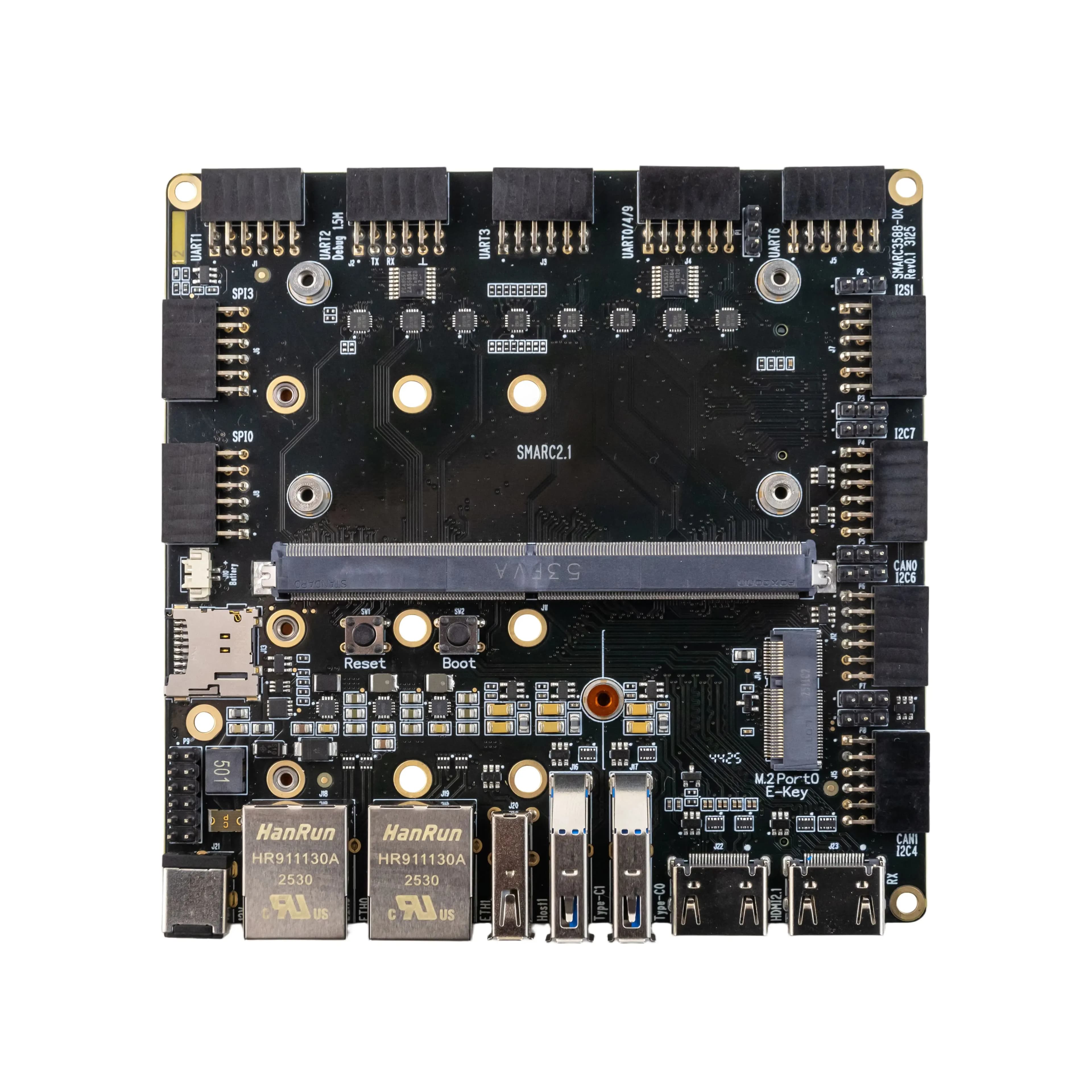Интерфейсная плата форм-фактор SMARC для SoM модуля ARS-SM-RK3588